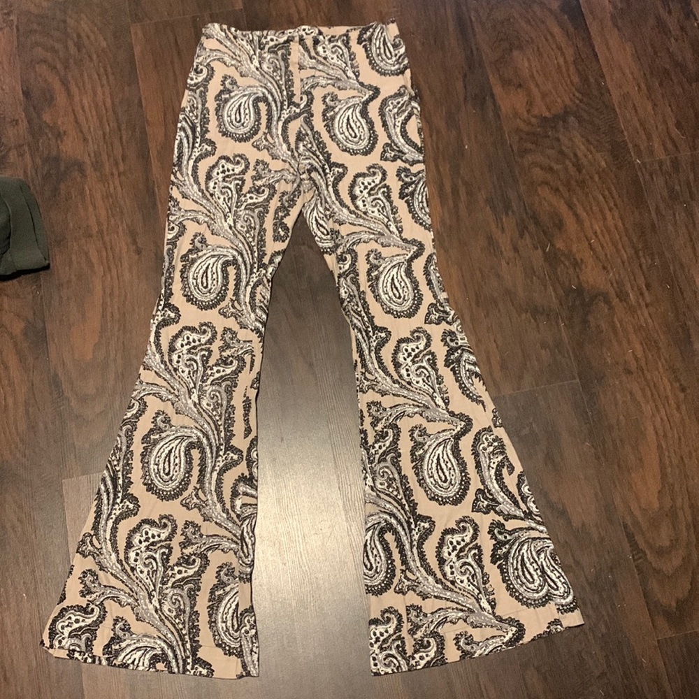 Free People S paisley print flare pants